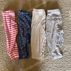 Bundle - baby girls leggings / pants